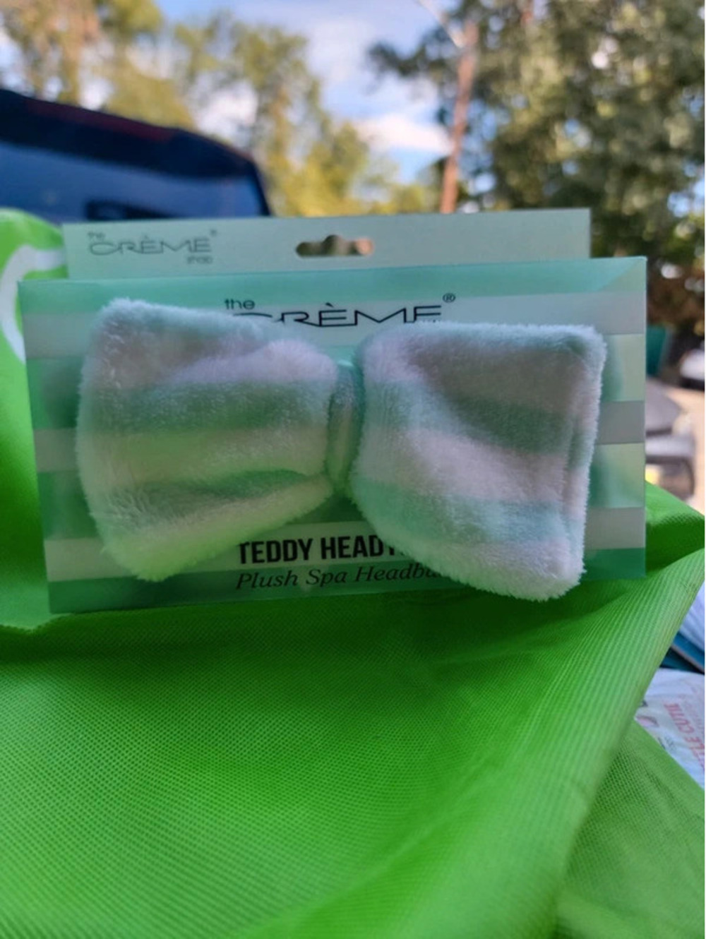 The creme shop teddy plush spa headband